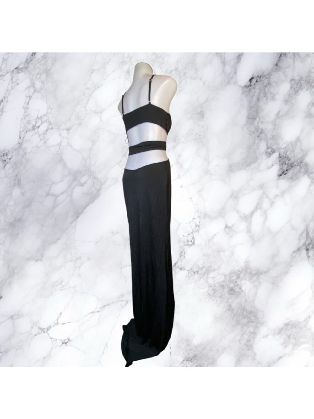 Michael Costello x REVOLVE Milan Gown in Black - Picture 3 of 10